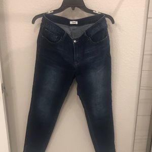 Jeans. Zipper on the legs